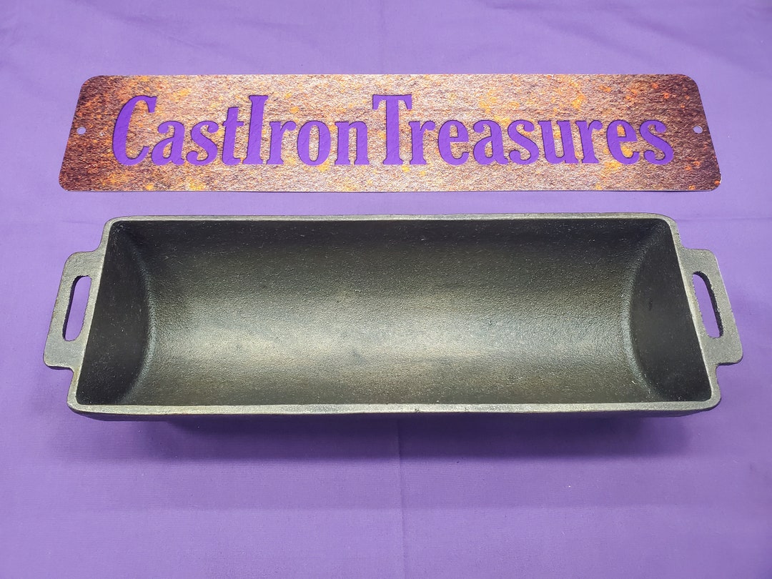 Rare Wagner Cast Iron Single Loaf Bread Pan With Smooth Bottom Etsy