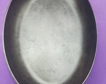 WOW Griswold 15 Oval Fish Pan Large Block Logo Cast Iron Skillet 