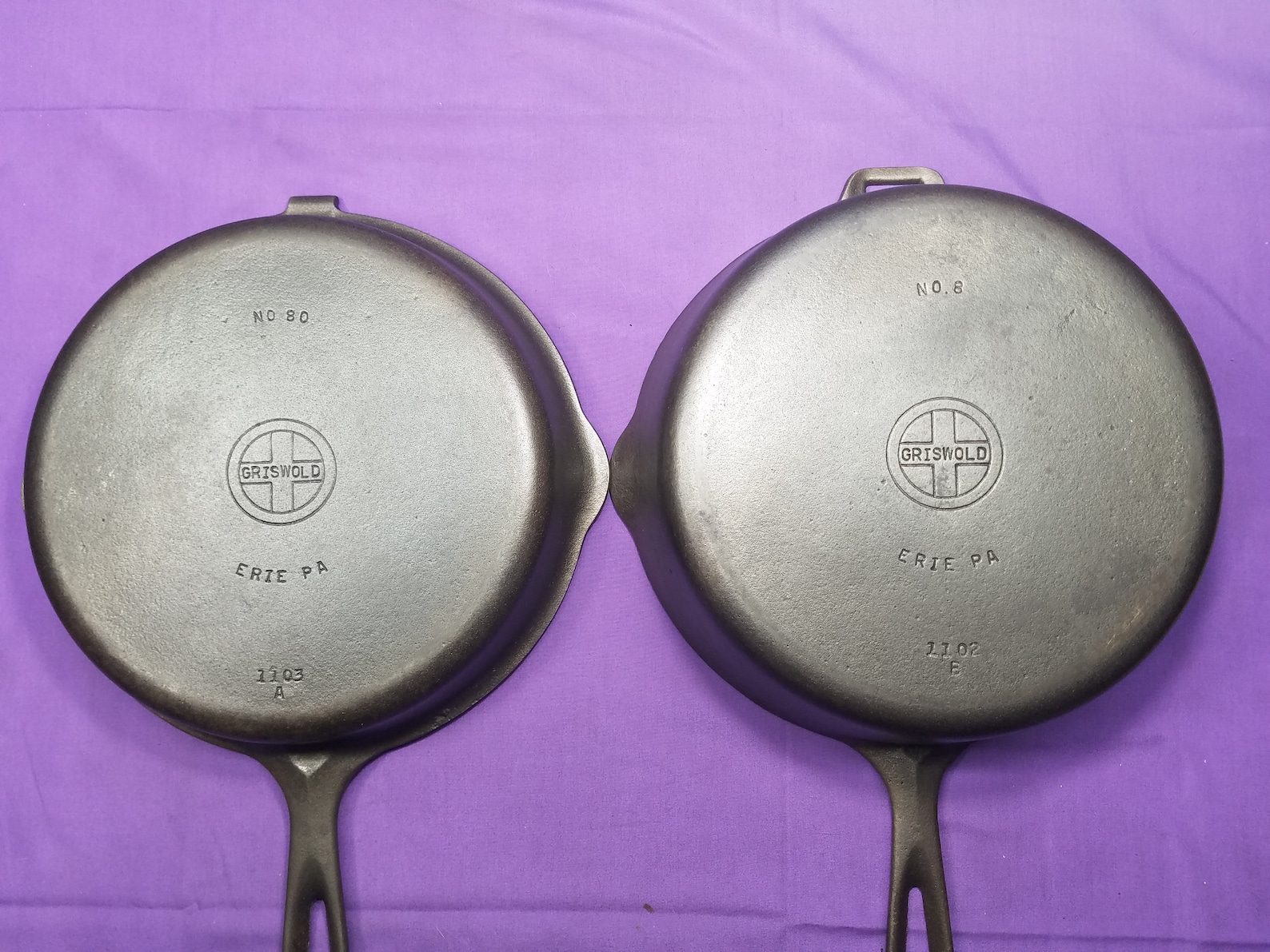 Griswold Cast Iron Deep Double Skillet with Hinged Skillet Lid Etsy