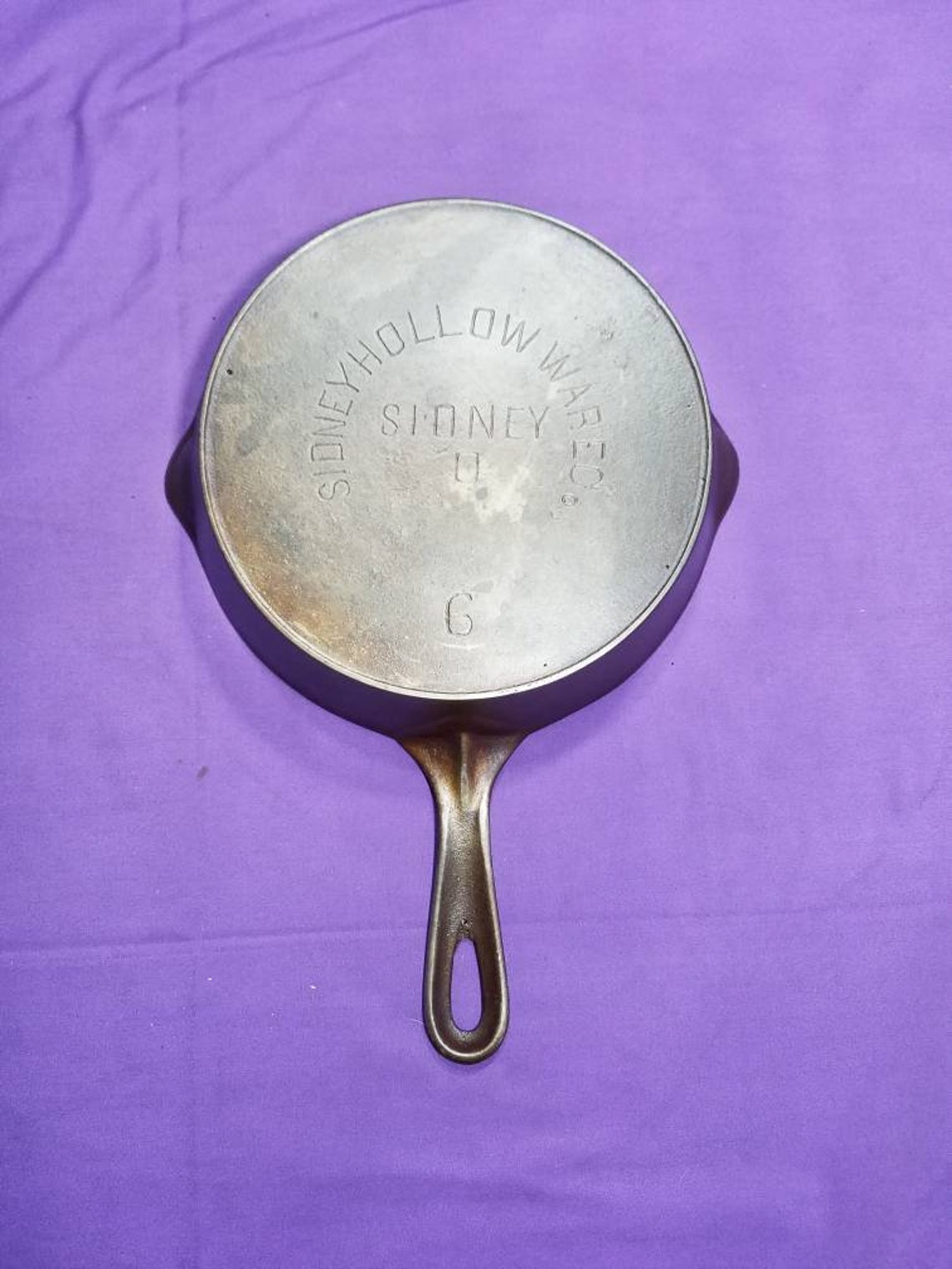 Rare 6 Sidney Hollow Ware Cast Iron Skillet with Heat Ring Etsy