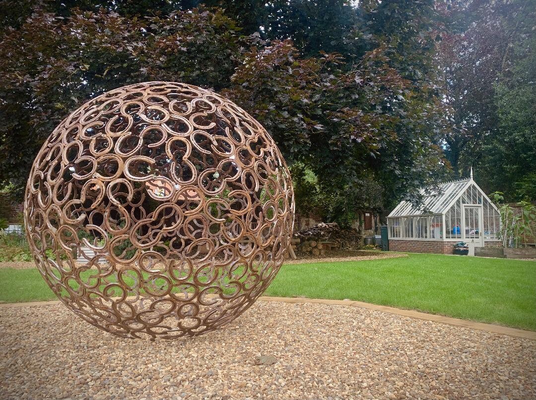 Large Horseshoe Sphere Garden Sculpture 1.8 M Diameter Etsy UK