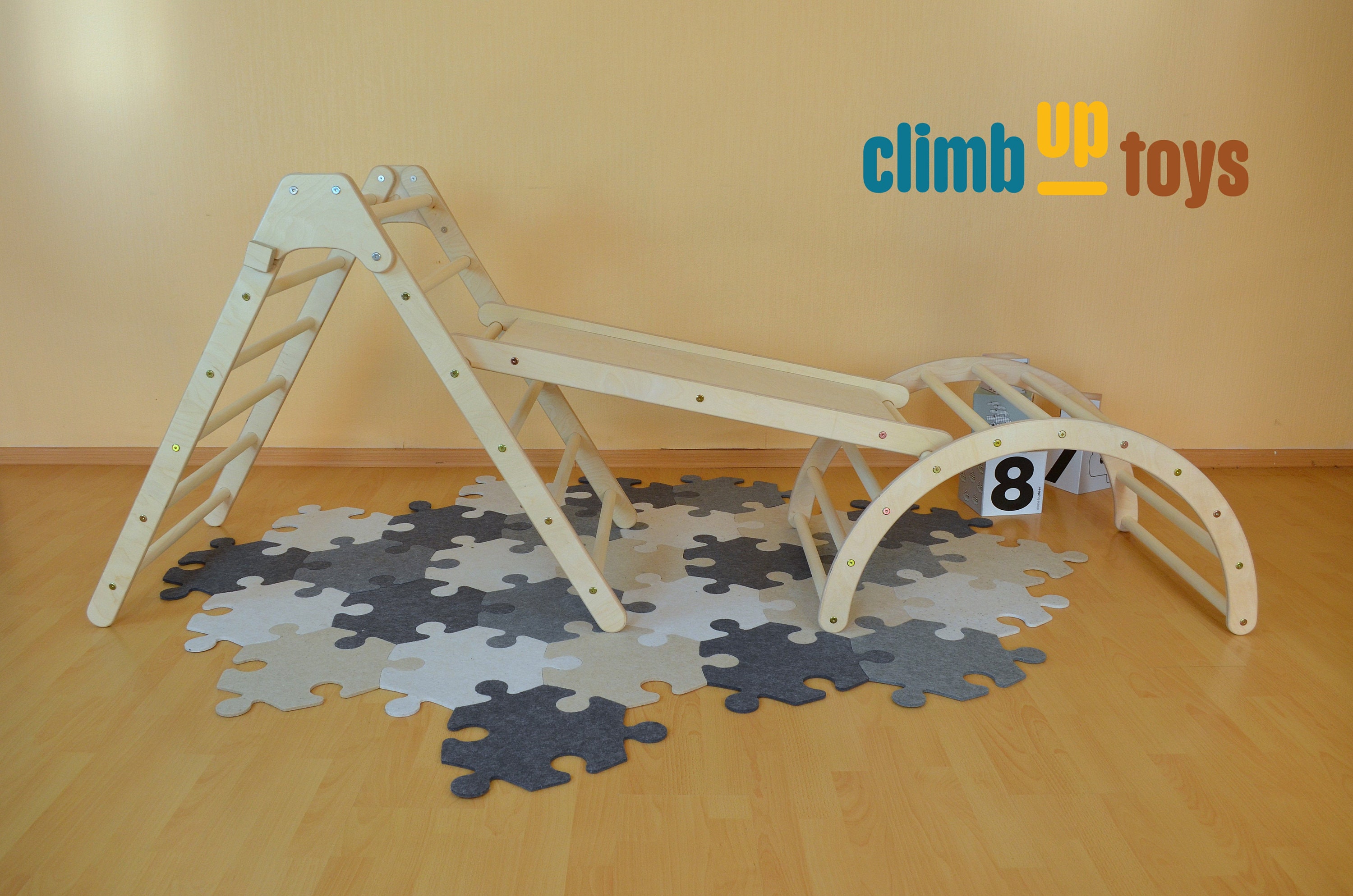 SET von 3 ITEMS große faltbare Dreieck mit Befestigung | Etsy