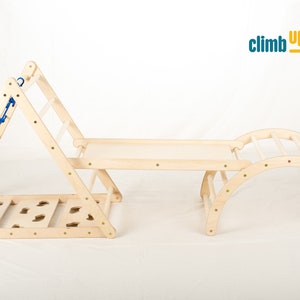 SET of 3 ITEMS , Triangle Sliding Board M size arch Climbuptoys image 3