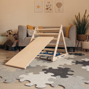 Mini climb up triangle + Sliding Board  | SET of 2 items