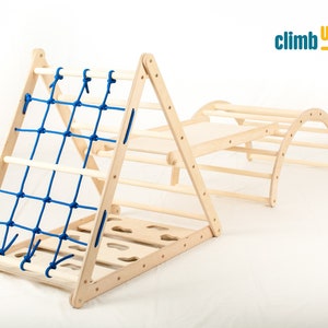 SET of 3 ITEMS , Triangle Sliding Board M size arch Climbuptoys image 5