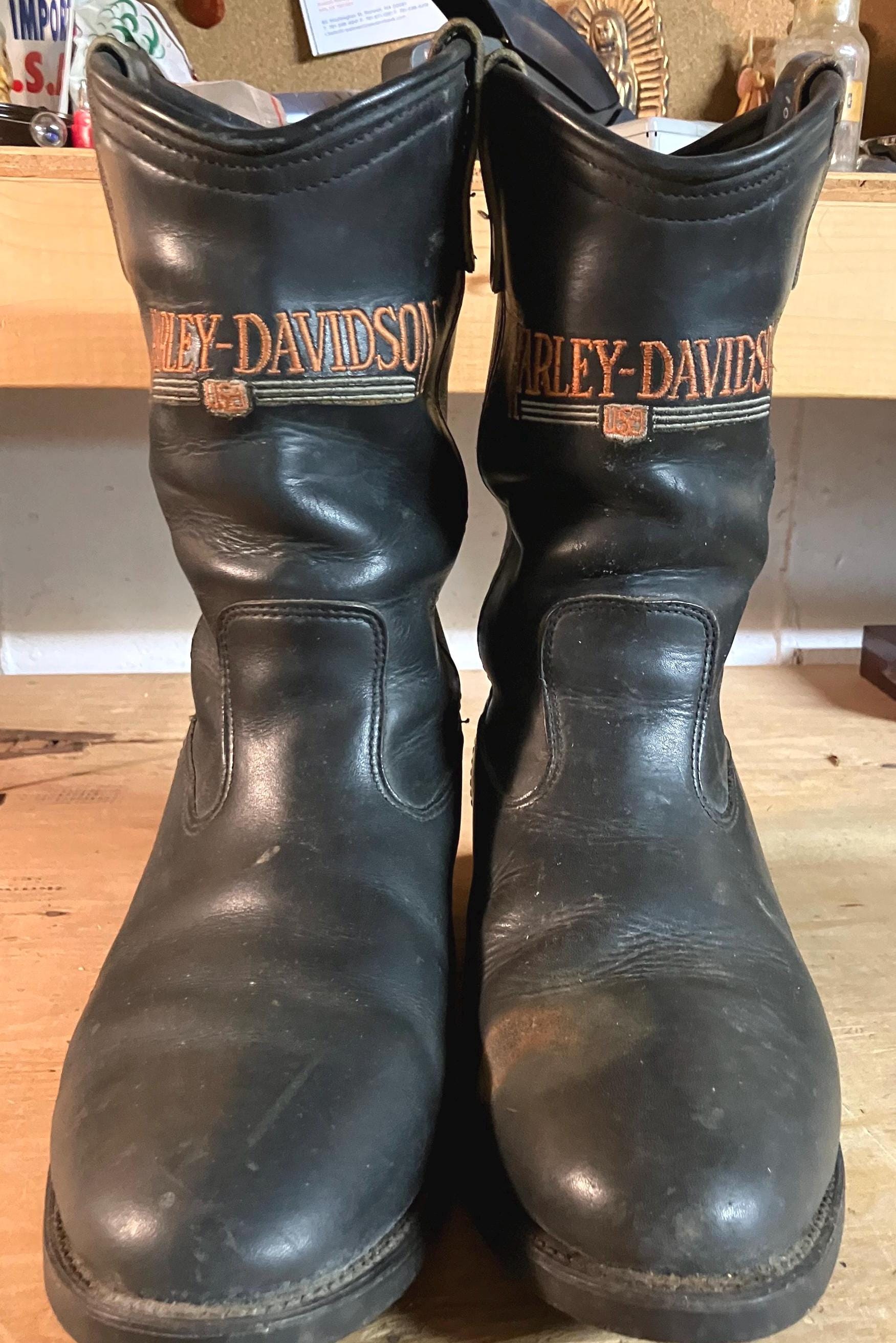 Harley Davidson Boots - Etsy