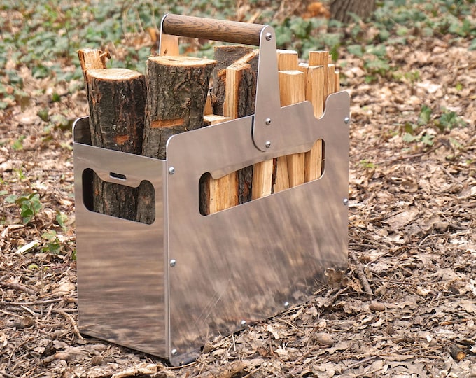 Crate Wood Basket | 10x BEER Carrier | Razgar Beer Crate Holder | Tote BEER basket | Metal crate Aluminium | Gift Camping gear