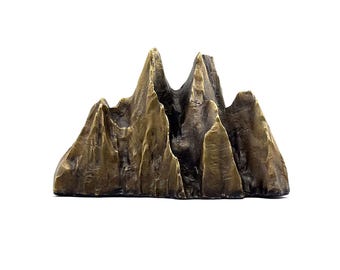 Skulptur Berg Geschenk | Messing Berg Skulptur | Camping Geschenk nach Hause | Geschenk Camping Liebhaber | Trekking Backpacking Outdoor Ausrüstung