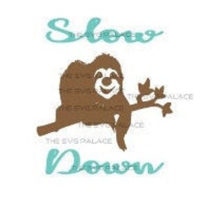 Sloth SVG with Saying