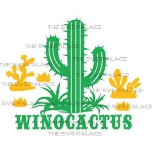 Cactus Svg Wine Svg, Dxf, Jpg, Png Cactus Clipart / Clip Art Cactus Camisa Svg Cactus Png Cactus Mug Svg Cactus Decal Svg Instant Download