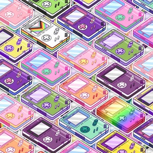 Subtle LGBTQ+ Pride Gameboy Stickers