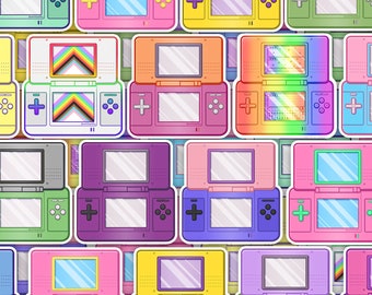 Subtle LGBTQ+ Pride Nintendo DS Stickers