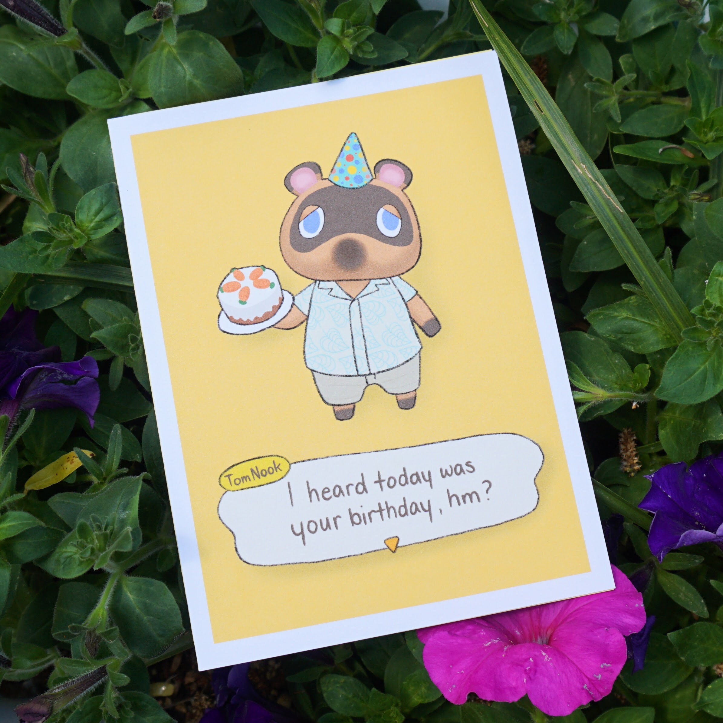 Animal Crossing New Horizons Inspired Birthday Cards Etsy