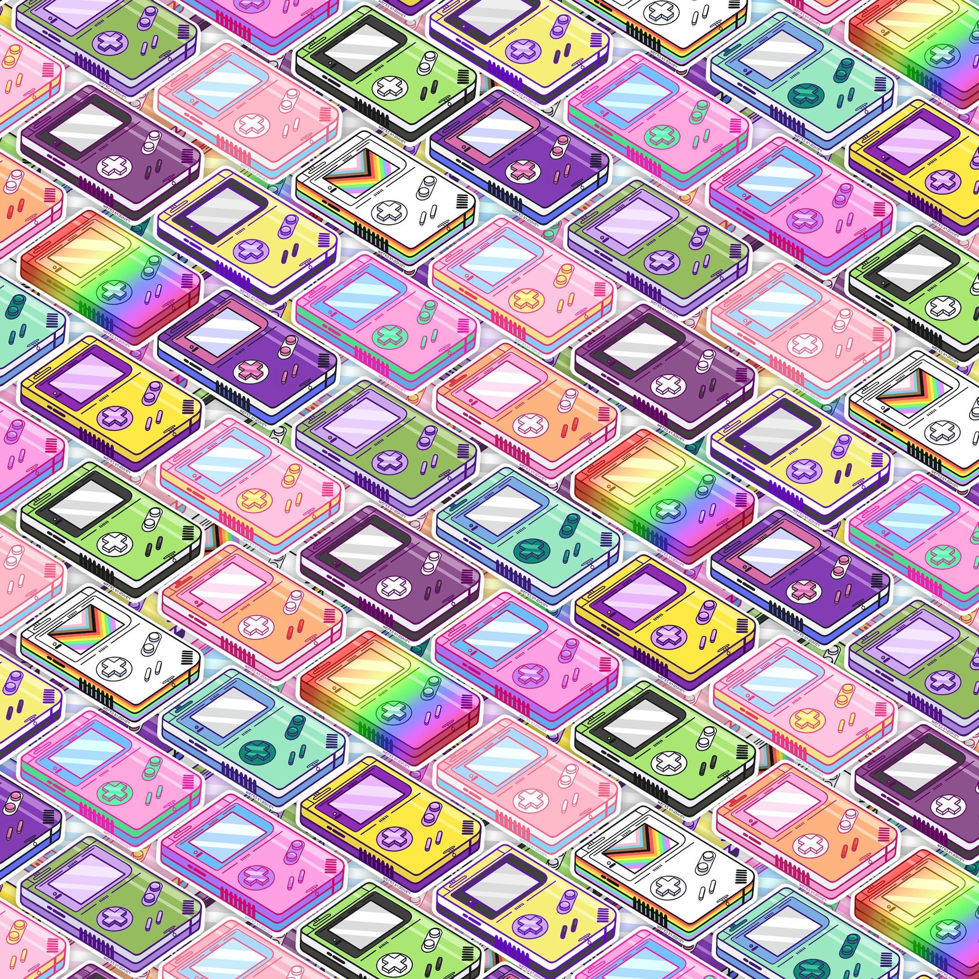 Dezente LGBTQ+ Gameboy Sticker