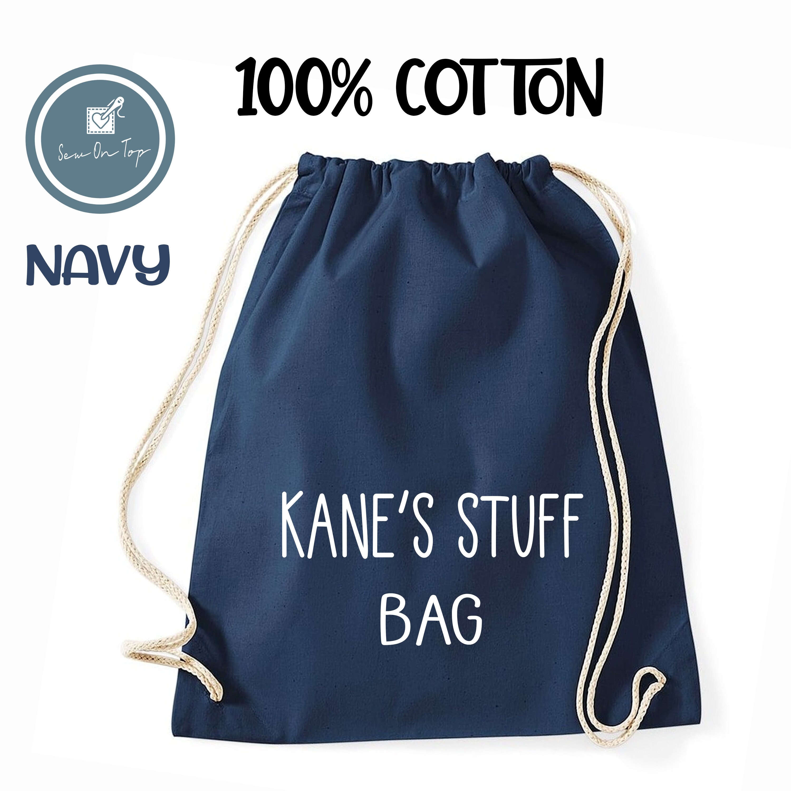 Personalised Gym Bag PE Bag Back to School Bag Cotton Etsy UK