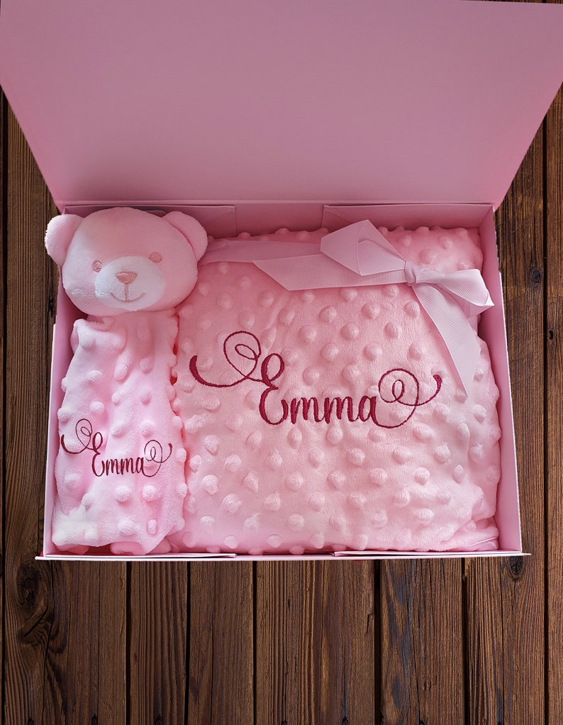 Personalised Embroidered Baby Blanket and Baby Comforter New Etsy UK