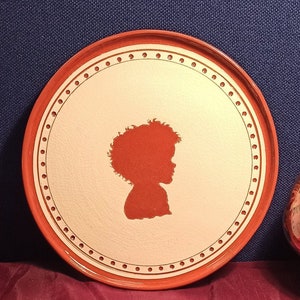 Wall Plate Silhouette of A Child C.1850s - Etsy Singapore