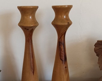 木製の燭台2個セット。状態良好。 - Etsy 日本