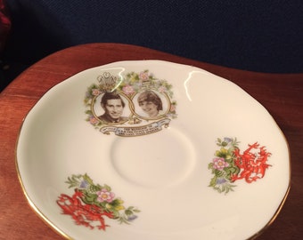 チャールズ皇太子とダイアナ妃の結婚式記念食器セット（カップ