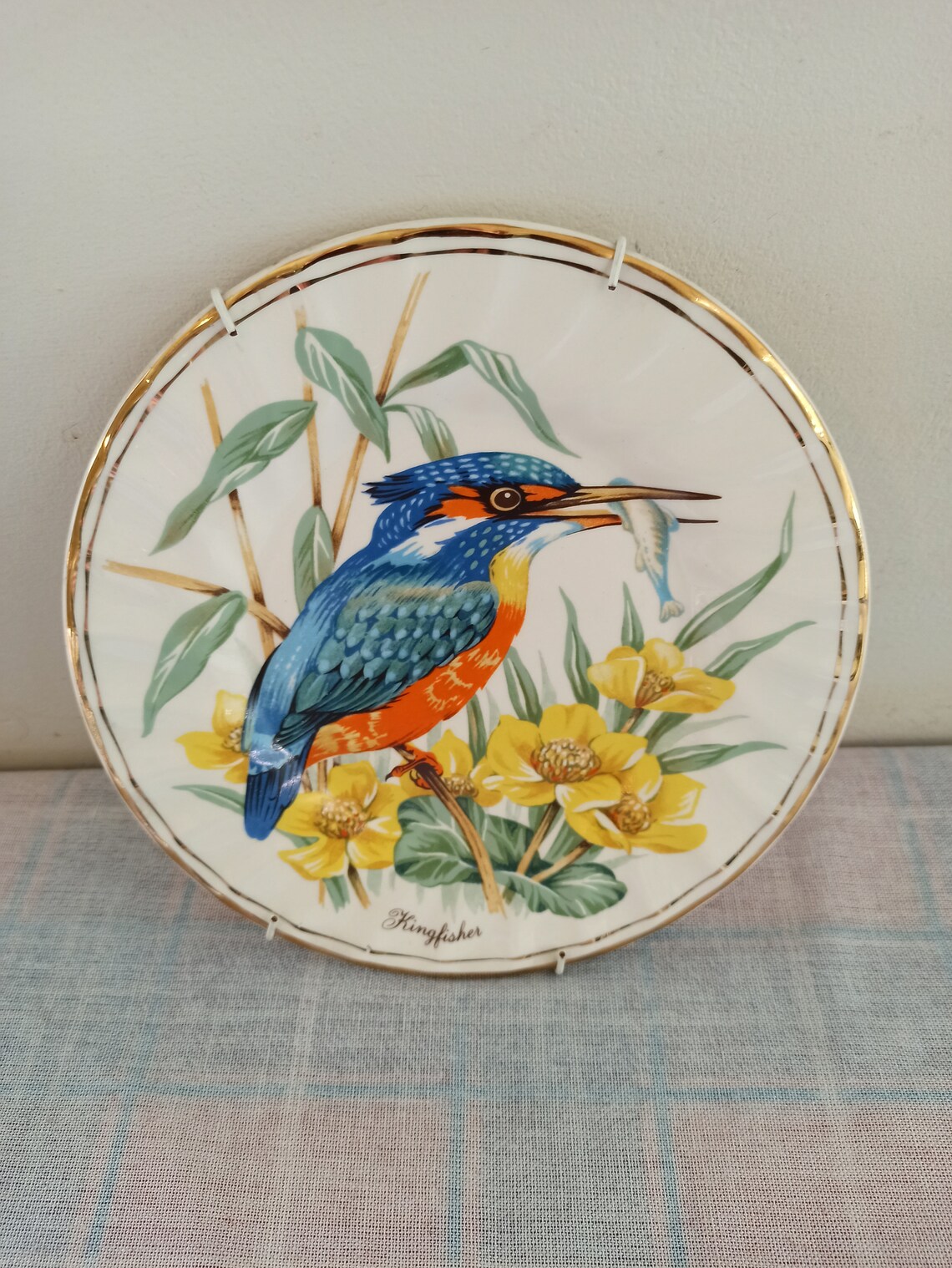 Vintage Kingfisher Wall Plate By Churchills of England. Very Etsy
