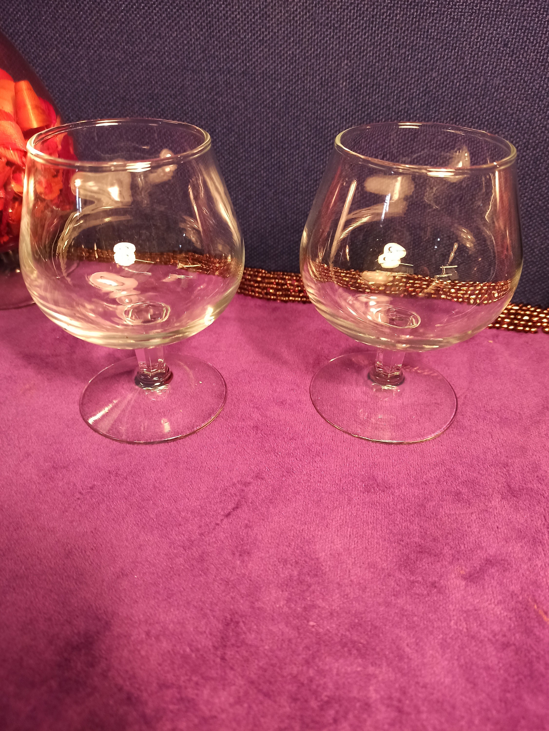 Pair of Brandy Glasses. Very Good Condition. Etsy UK