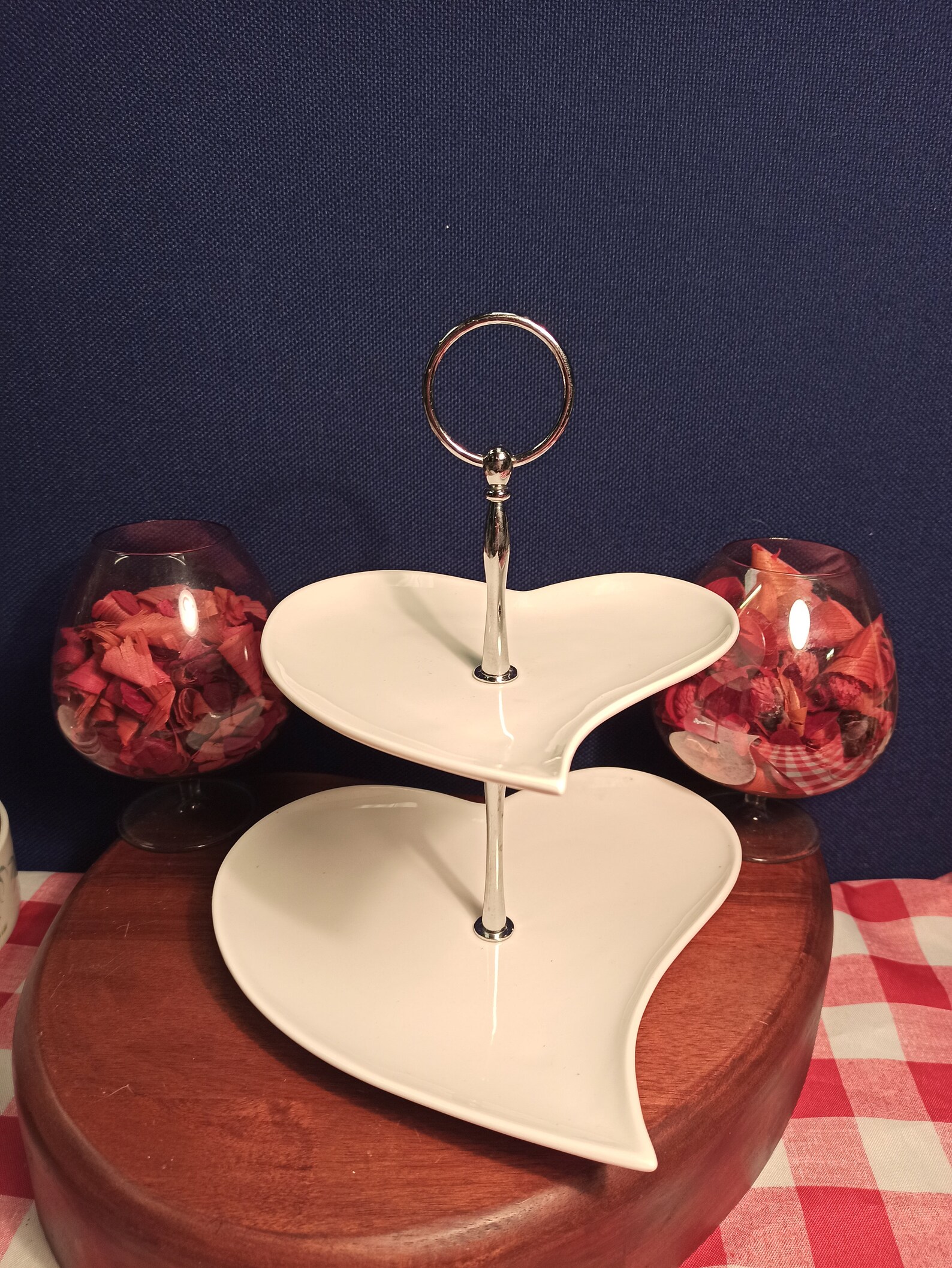 Cake Stand Heart Shaped 2 Tier. Etsy