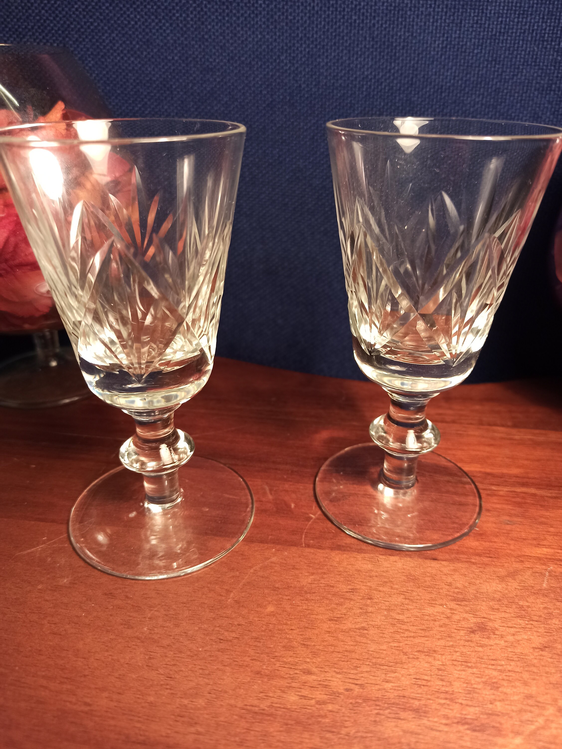 Pair of Sherry Glasses. Excellent Condition. c1950s. Etsy