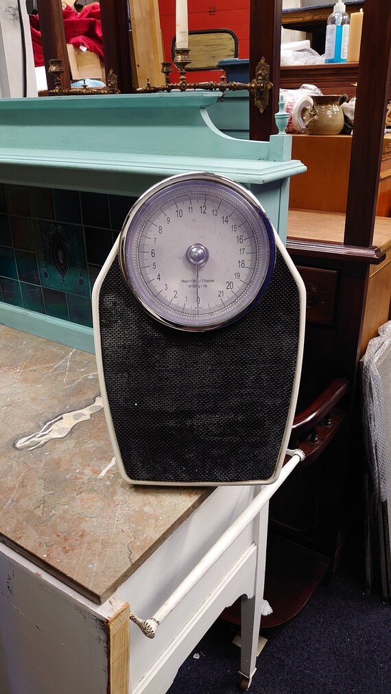 Vintage Bathroom Scales 44cm X 26cm Acceptable to Good Etsy India