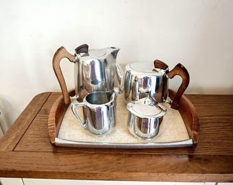 Retro Picquot Tea Set - Very Good Condition - 1960s - British Made