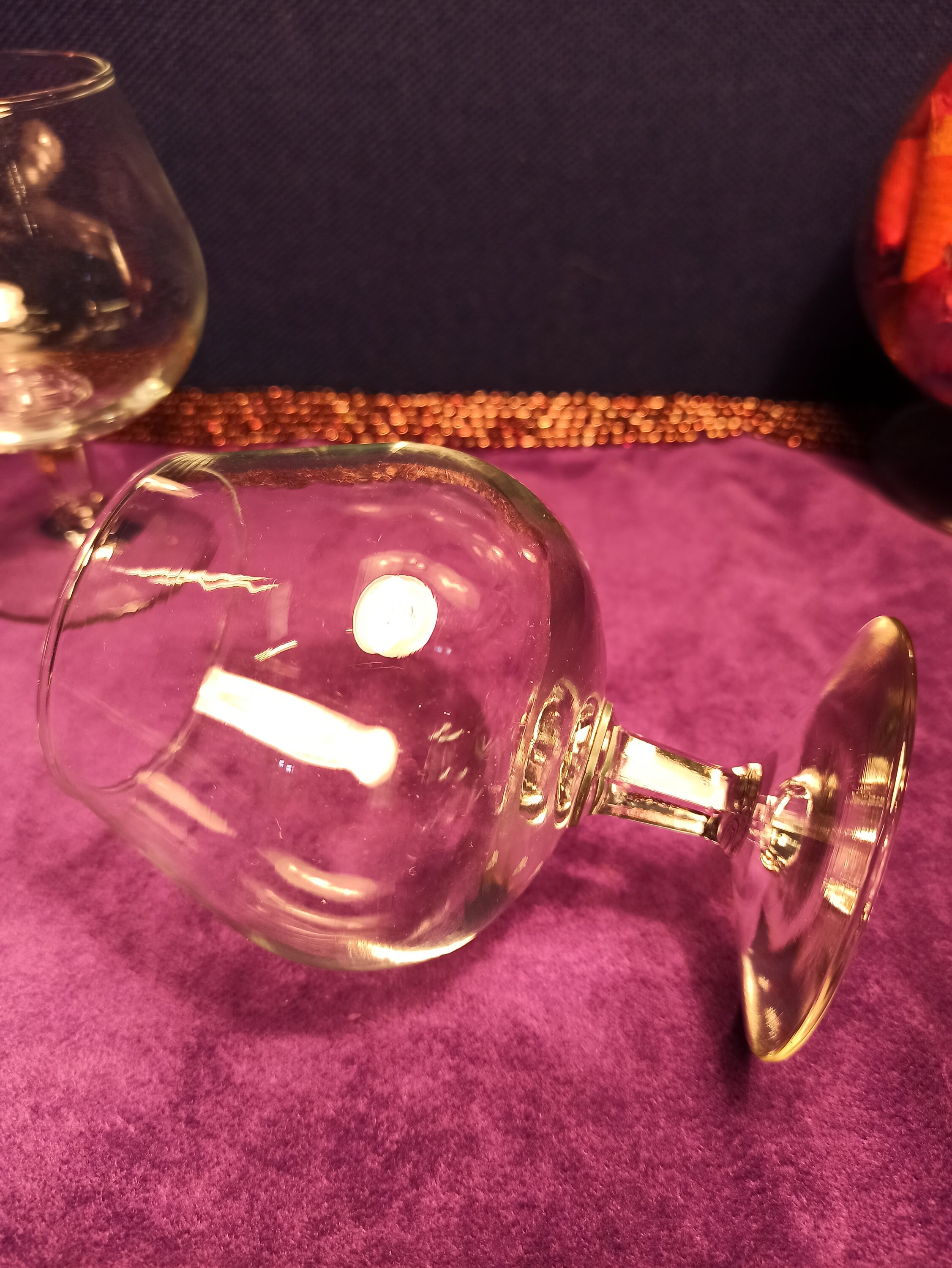 Pair of Brandy Glasses. Very Good Condition. Etsy