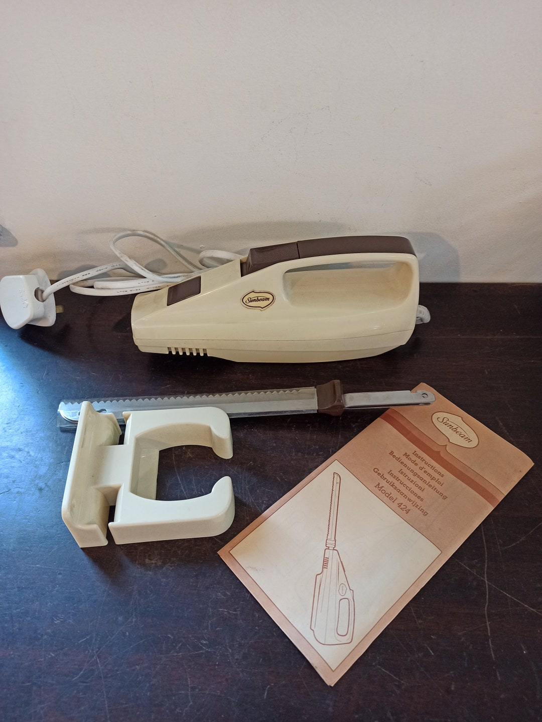 Vintage Sunbeam Electric Carving Knife. Very Good Condition. Etsy