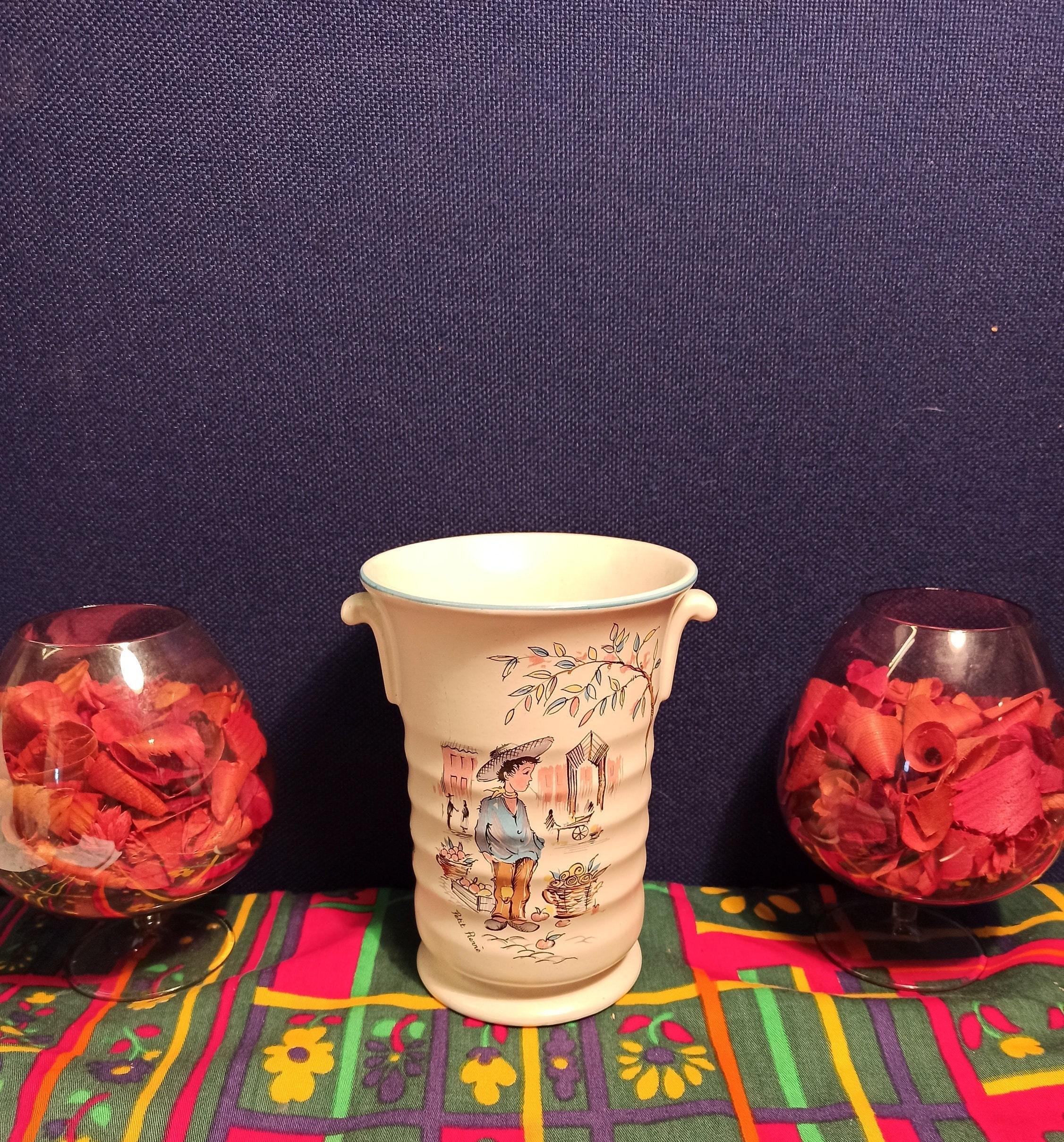 Vase couronne ducale côtelé - « Petit Pierre »