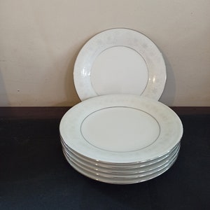 Vintage Liling 6 China Dinner Plates. Very Good Condition.
