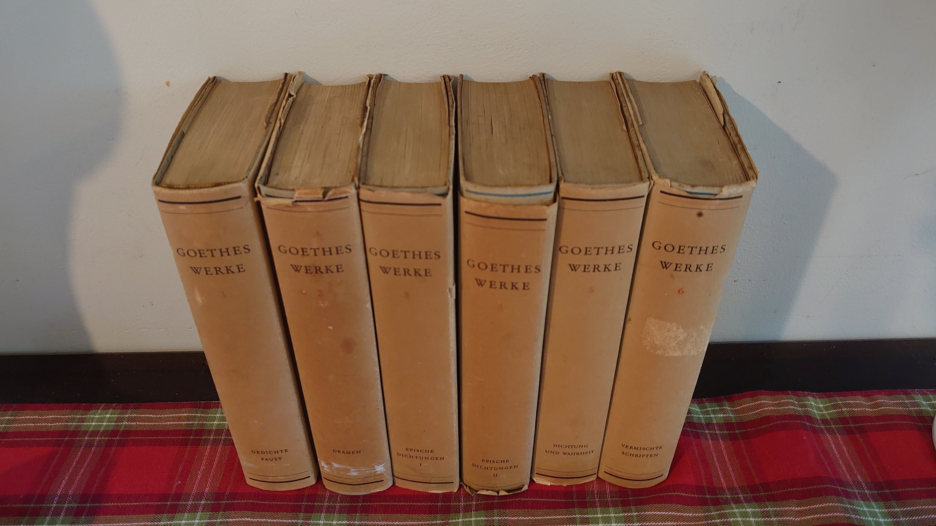 GOETHE WERKE 6冊セット Goethe's Werke - in 6 Volumes - in German - Etsy Canada