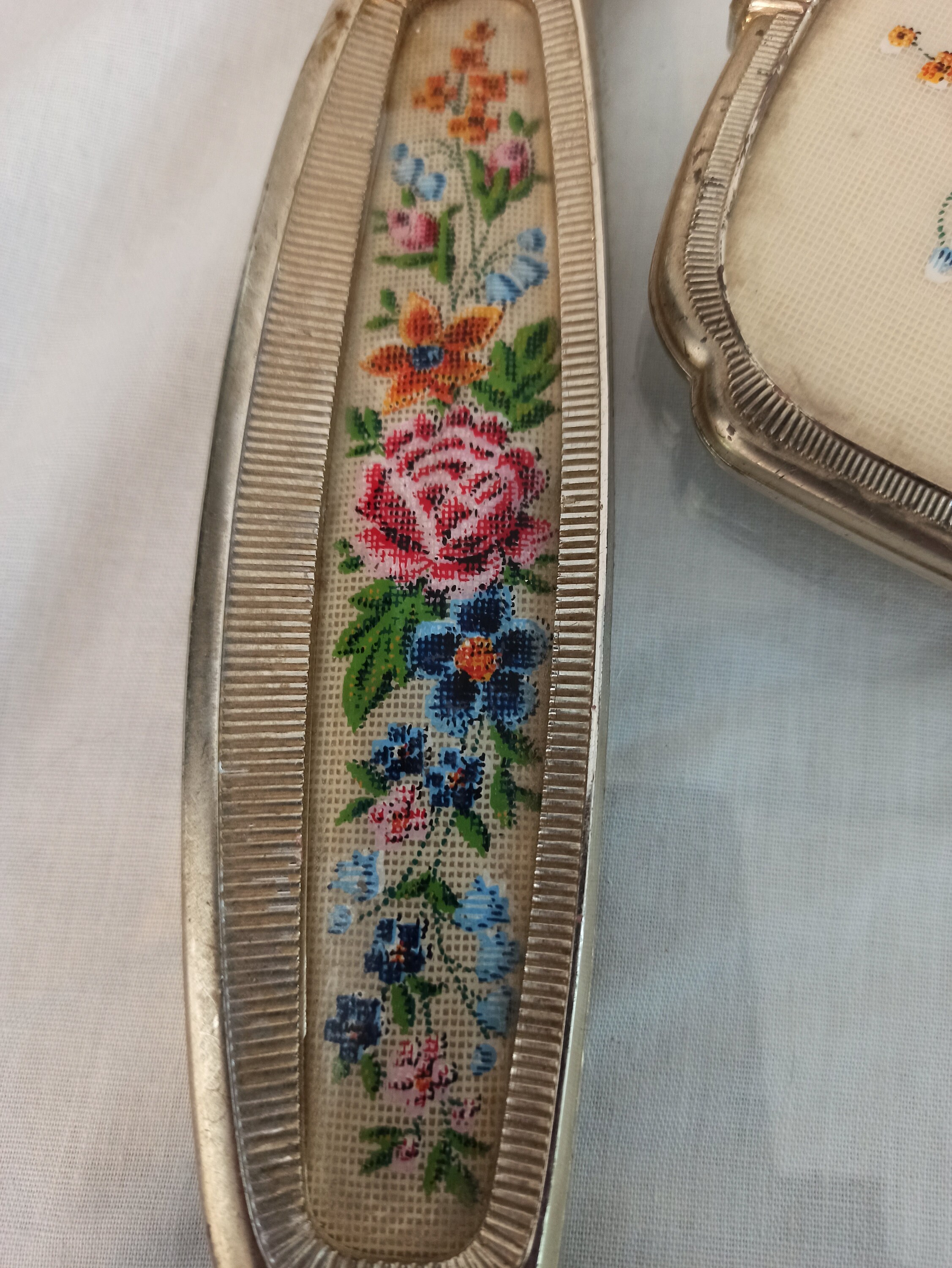 Dressing Table Glass Vanity Tray With Hand Held Mirror. Etsy Ireland