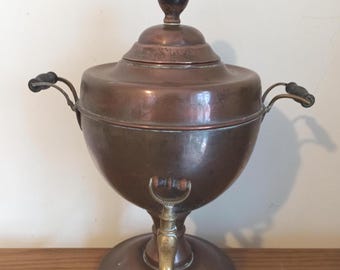 アンティークの銅と真鍮のサモワール。19 世紀。 - Etsy 日本