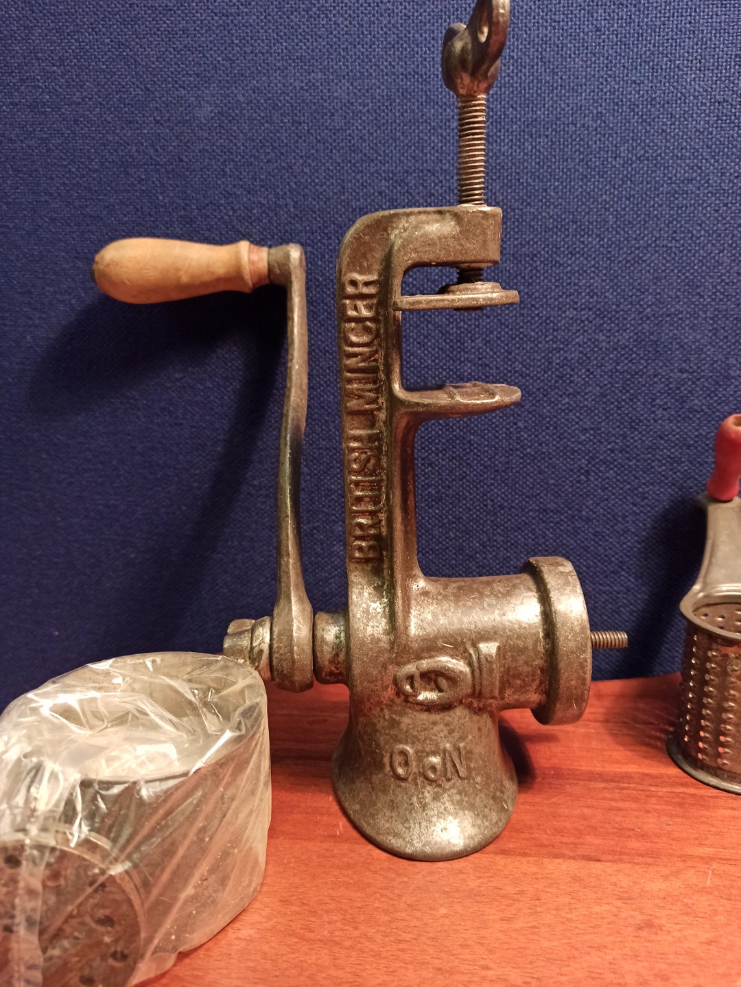 Antique British Meat Mincer. Attaches to Work Surface. Etsy