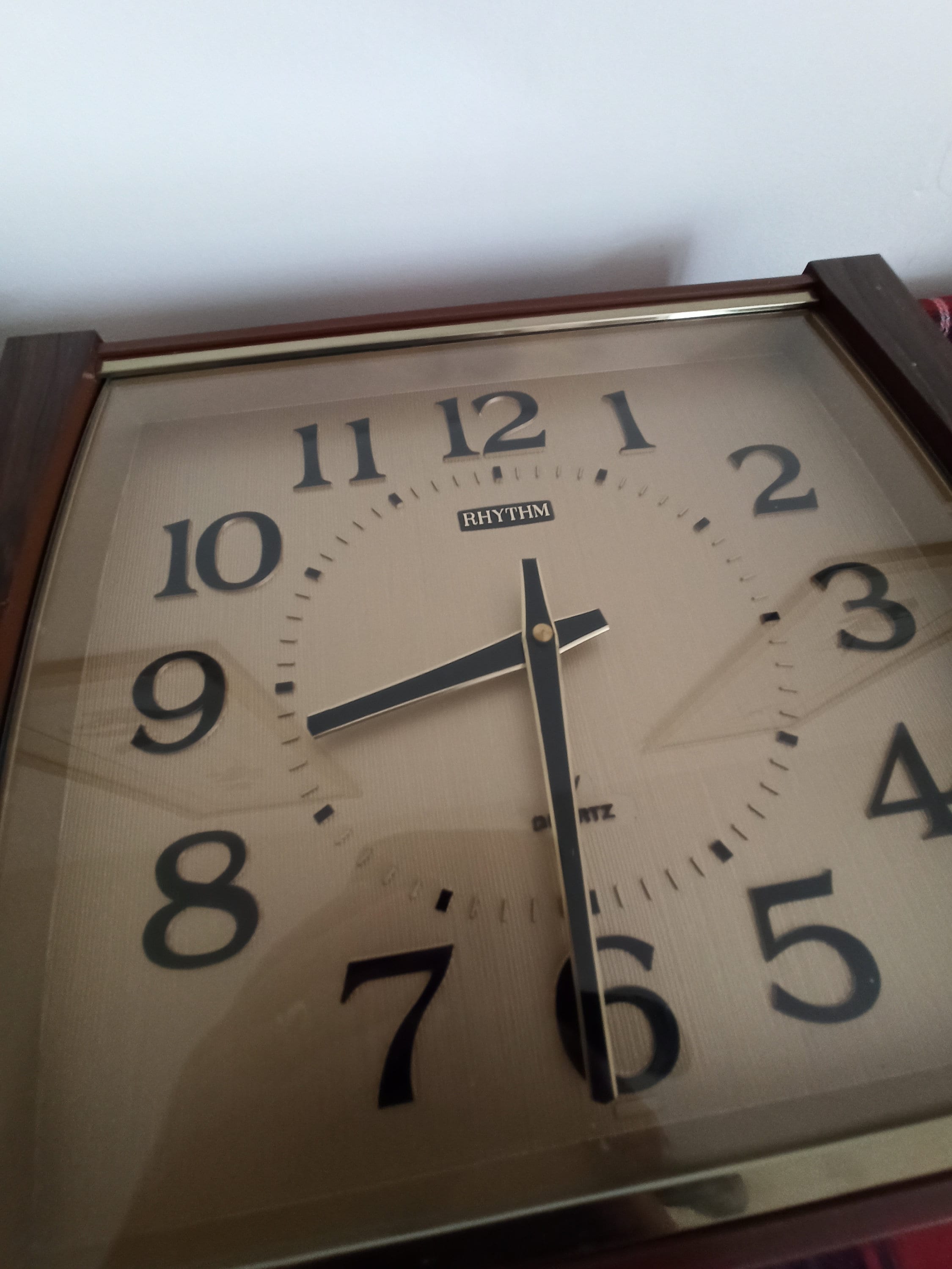 Vintage Rhythm Quartz Wall Clock. Working. Good Condition Etsy UK