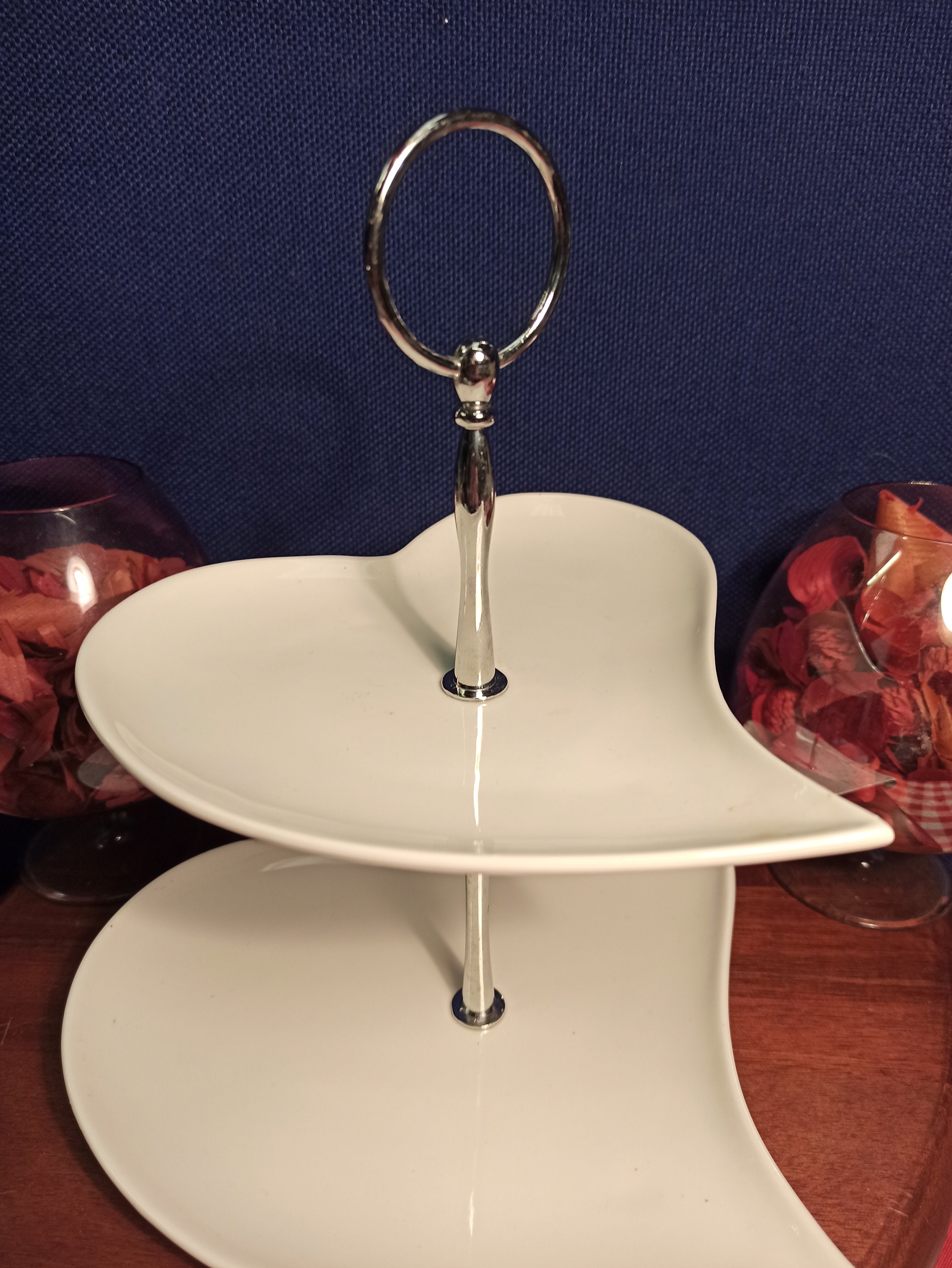 Cake Stand Heart Shaped 2 Tier. Etsy