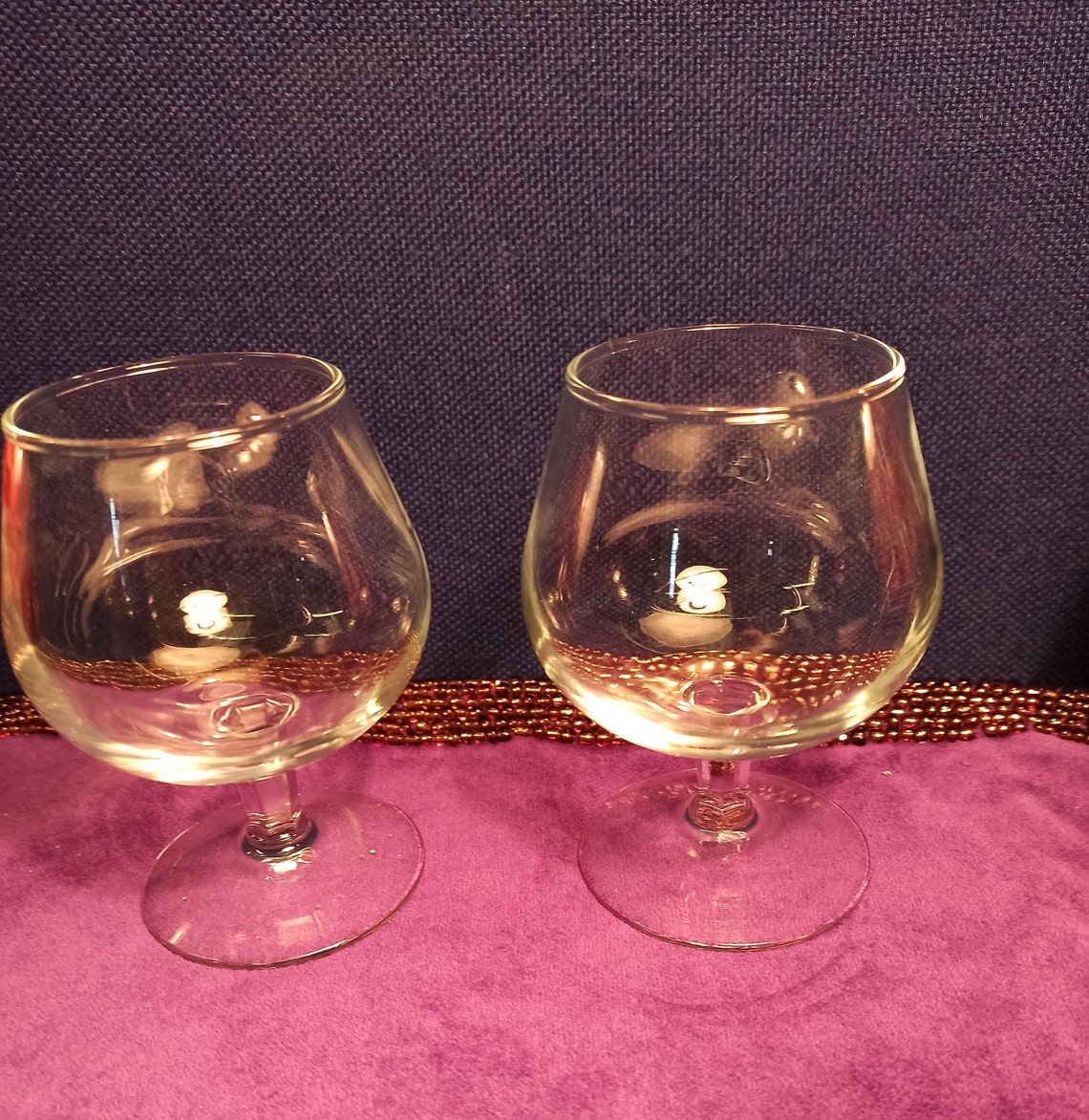 Pair of Brandy Glasses. Very Good Condition. Etsy UK