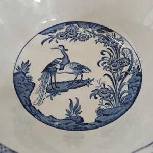 Vintage Fruit Bowl. Blue And White. "Yuan" by Wood and Sons. Excellent Condition. image 7