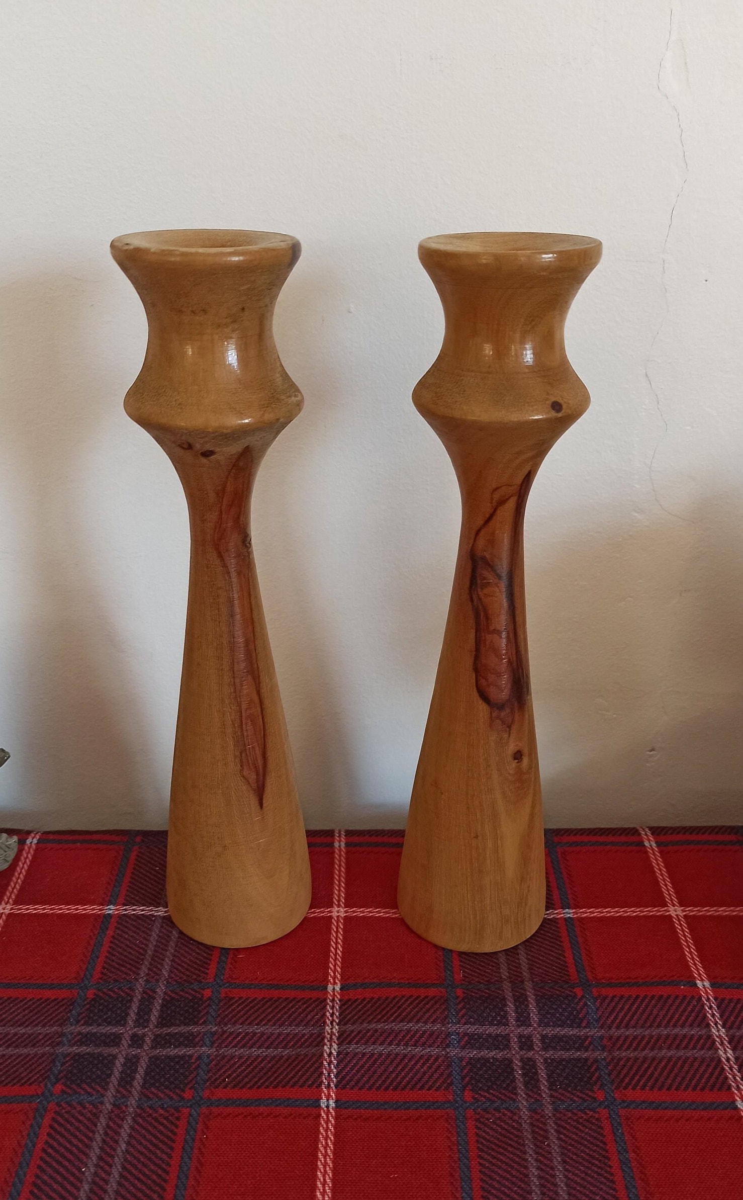 訳アリ4点セットsale♥エキゾチック燭台×2✨新品CANDLE台×2 木製の燭台2個セット。状態良好。 - Etsy 日本