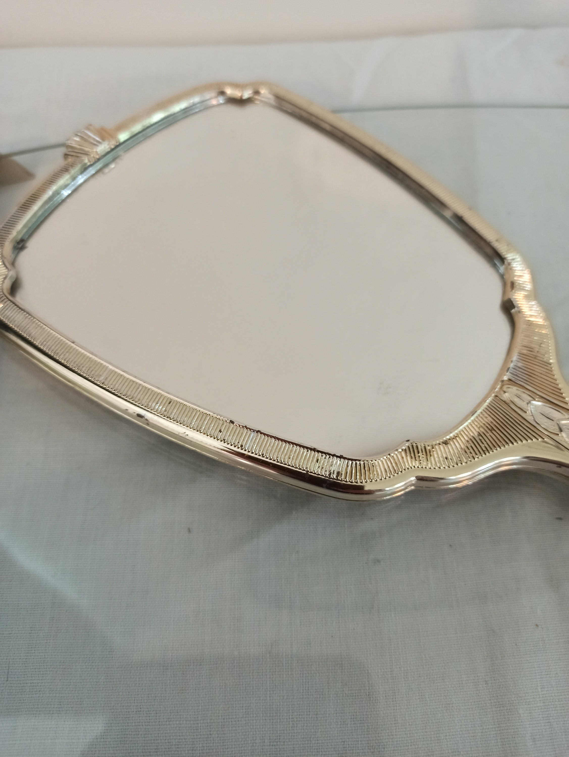 Dressing Table Glass Vanity Tray With Hand Held Mirror. Etsy Ireland