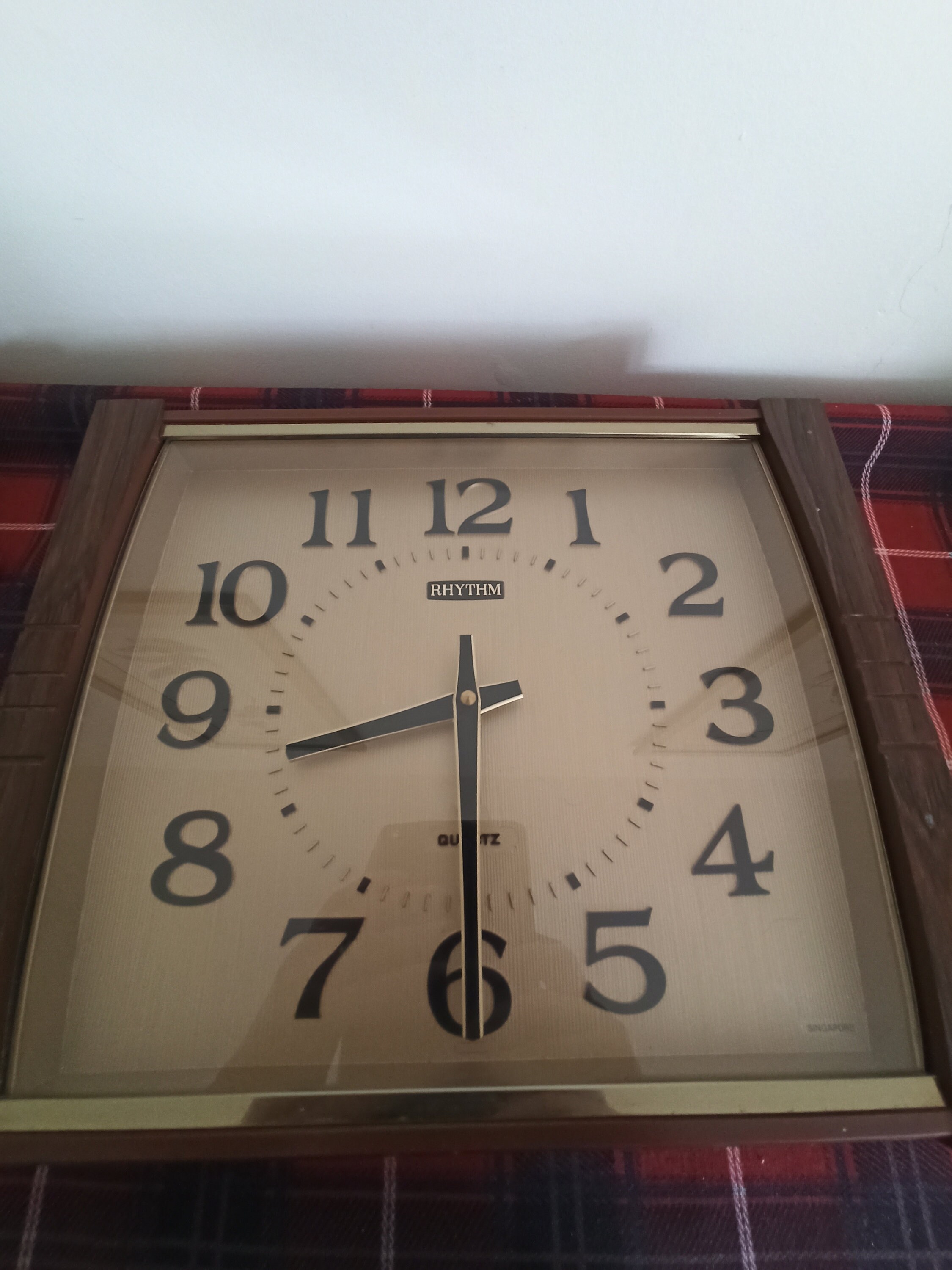 Vintage Rhythm Quartz Wall Clock. Working. Good Condition Etsy UK