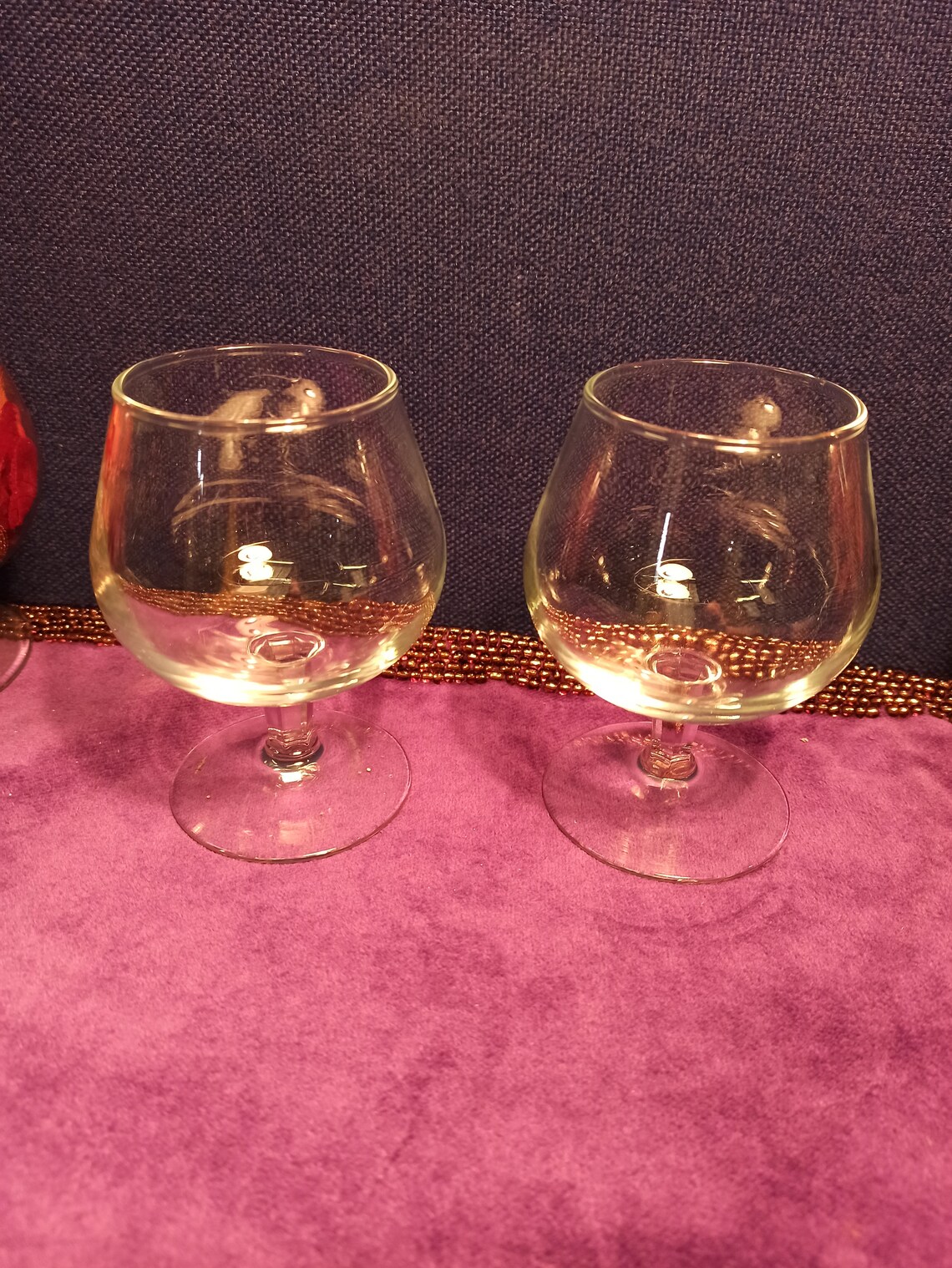 Pair of Brandy Glasses. Very Good Condition. Etsy UK