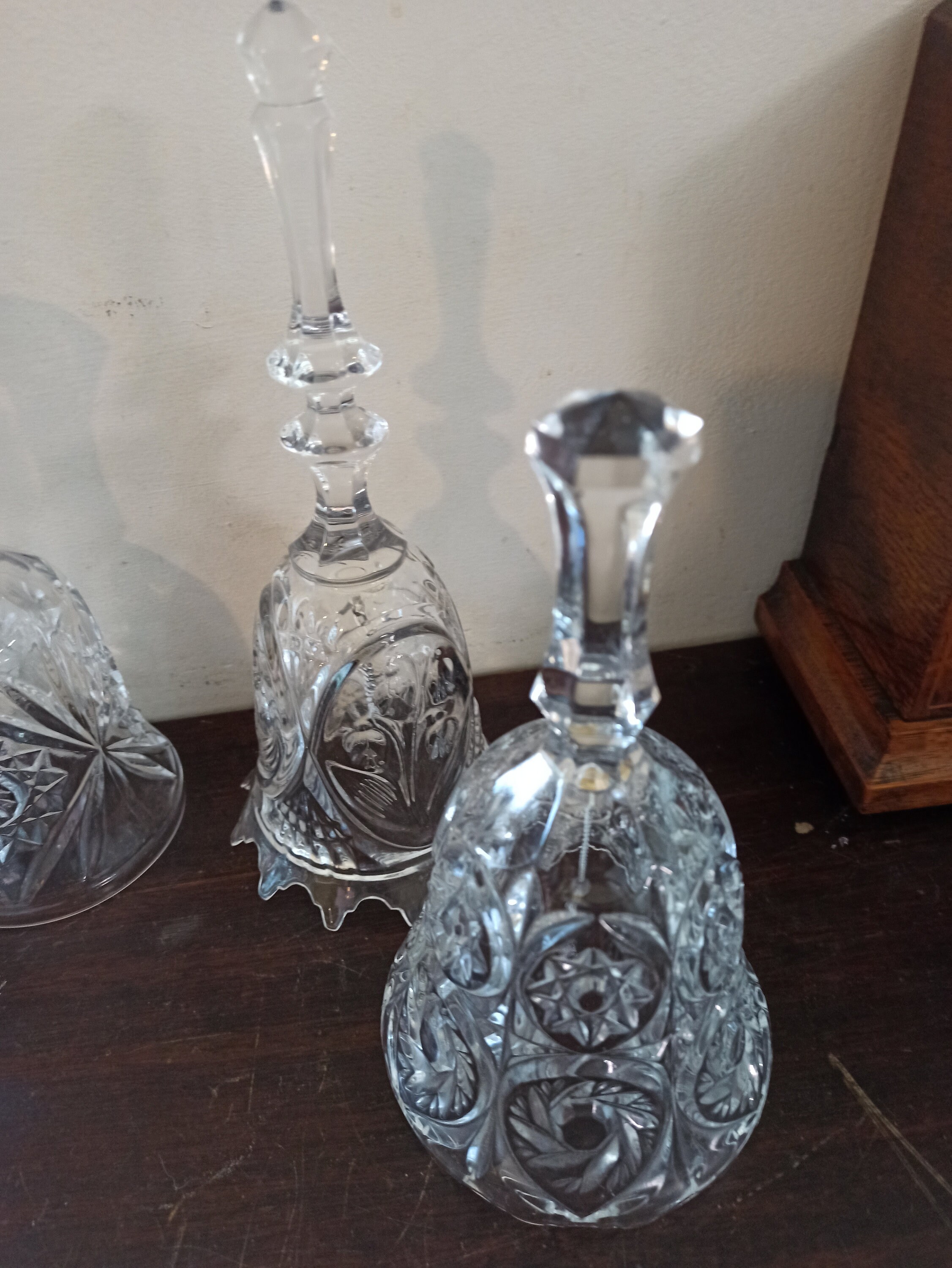 Glass Bells. 4 Vintage Lead Crystal Glass Bells. Very Good Etsy