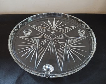 Vintage Glass Cake Stand. Excellent Condition.