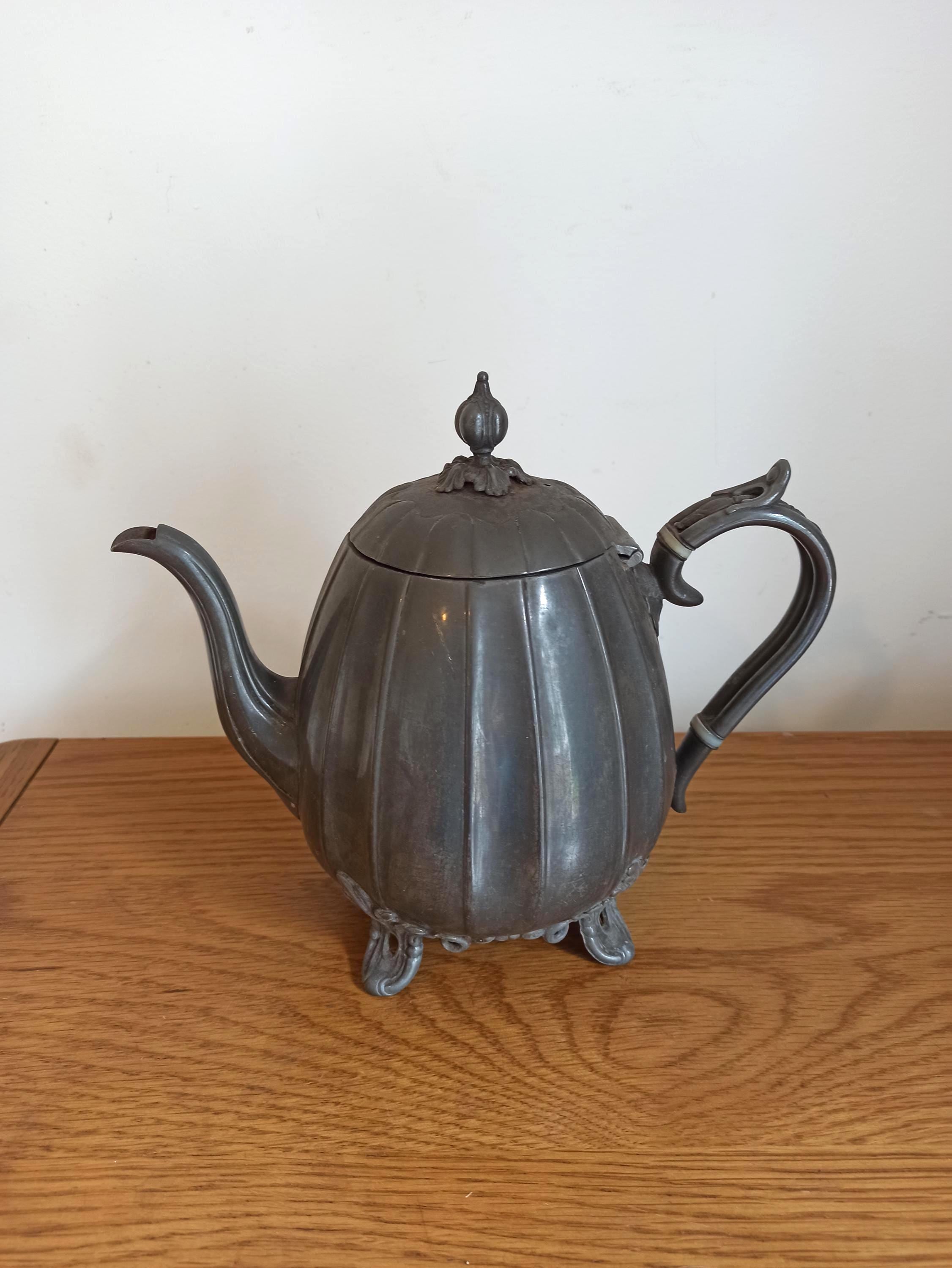 1890年頃 英国アンティーク シルバープレート製 ティーポット James Dixon＆Sons 1890年頃 英国アンティーク シルバープレート製 ティーポット