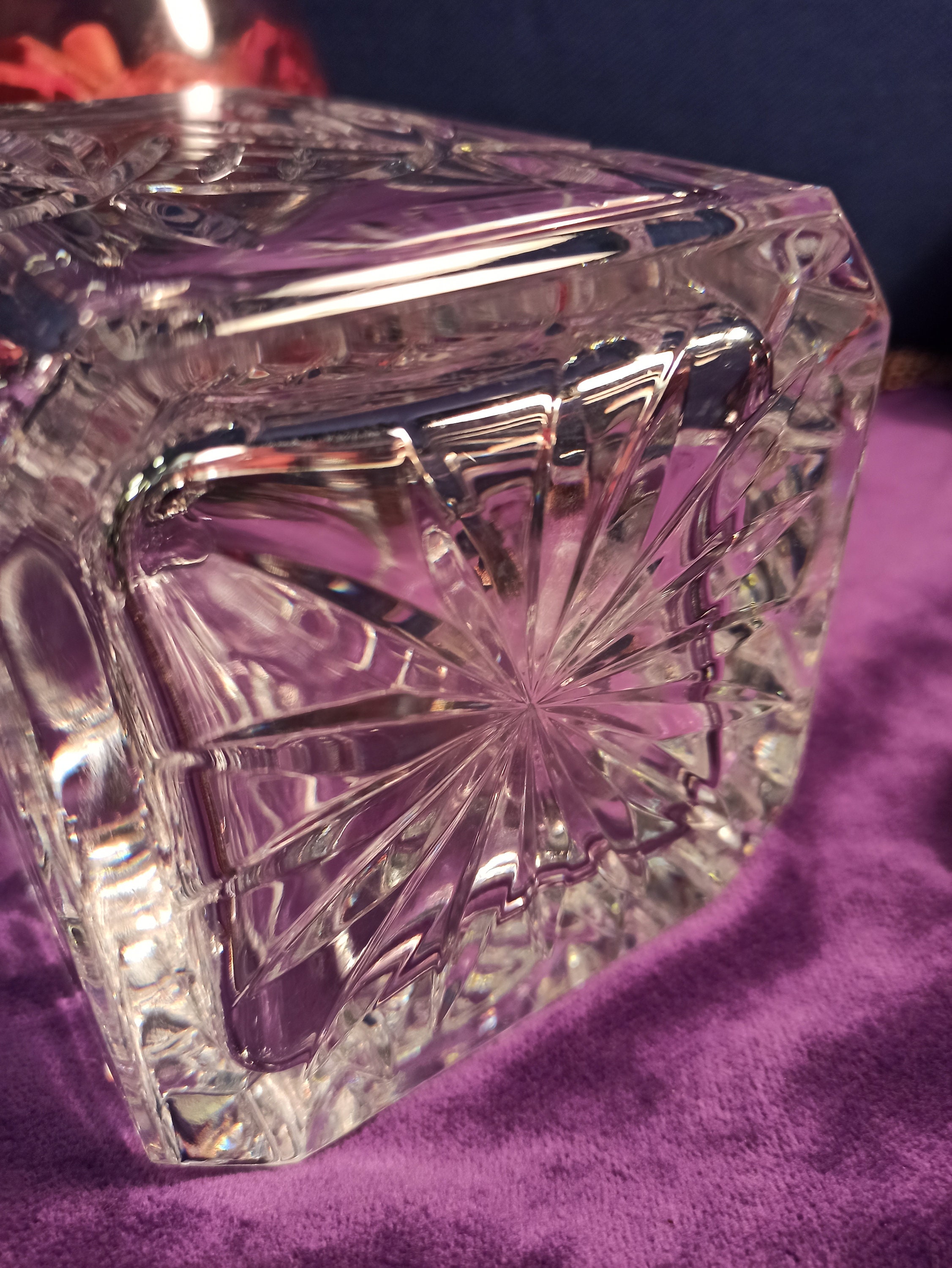 Lead Crystal Cut Glass Decanter. Excellent Condition. Etsy