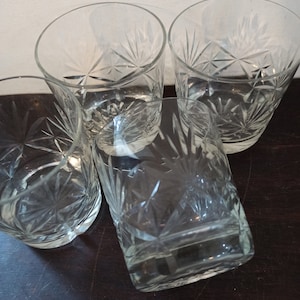 Set of 4 Whiskey Tumblers. Good Condition.